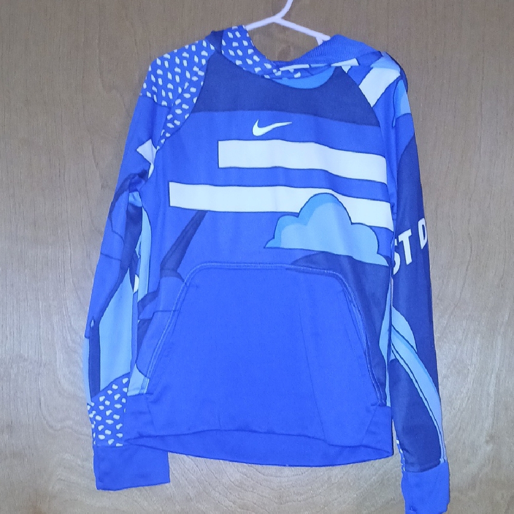 Kids' Nike Blue Graphic Hoodie